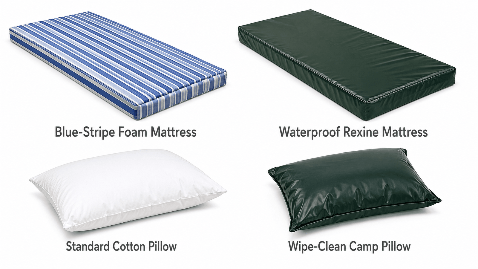 Emergency Sleeping Mattresses & Pillows